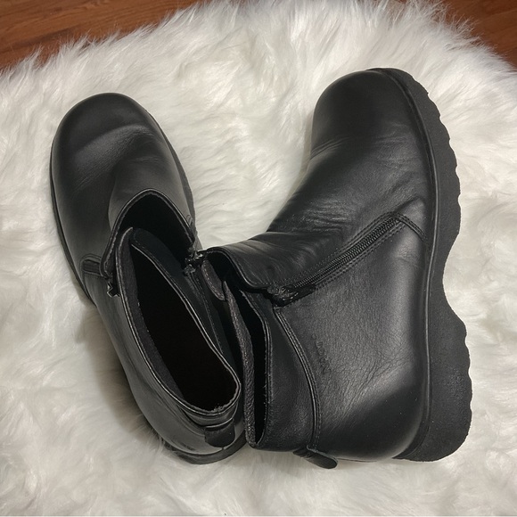 Naot Black Leather Combat Boots Size 42 - Picture 8 of 10